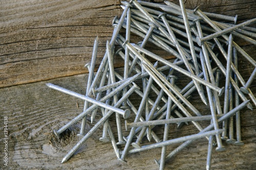 A pile of nails