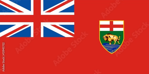 Canvas Print Manitoba flag