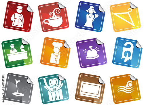 Hotel Sticker Icons