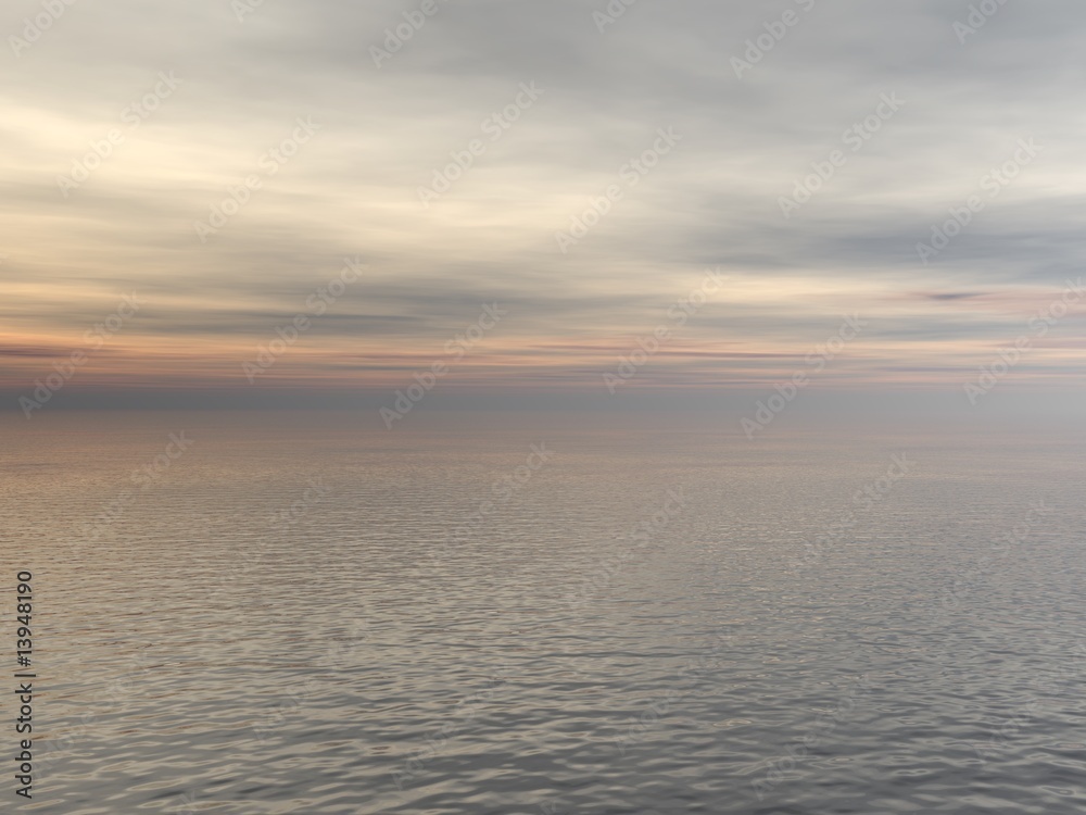 Expanse of water and sky