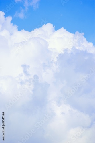 Fluffy white clouds