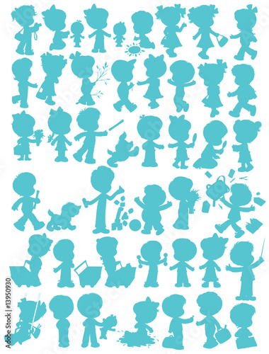 Children’s silhouettes
