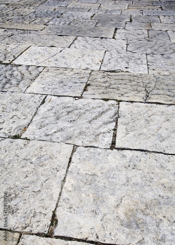Gray stone sidewalk