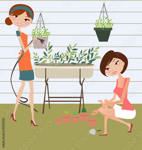 girls relax