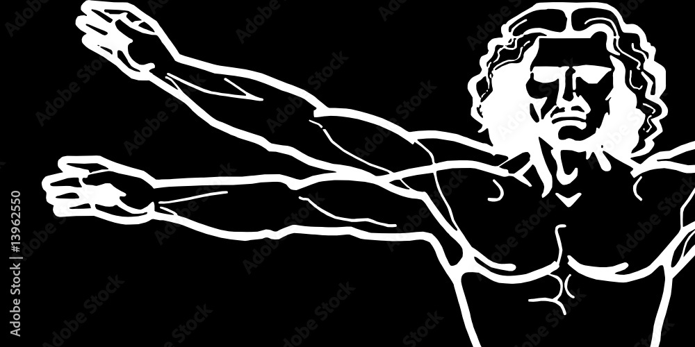 Fototapeta premium Leonardo's Vitruvian Man