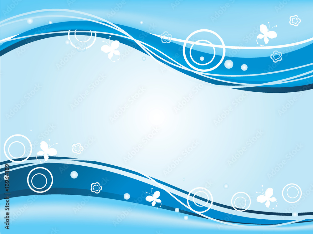 abstract floral blue background horizontal abstract floral blue background horizontal