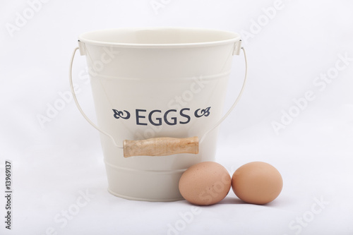 Egg Bucket and Eggs photo