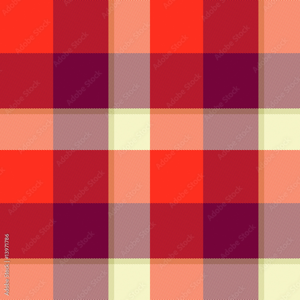 Plaid tartan pattern