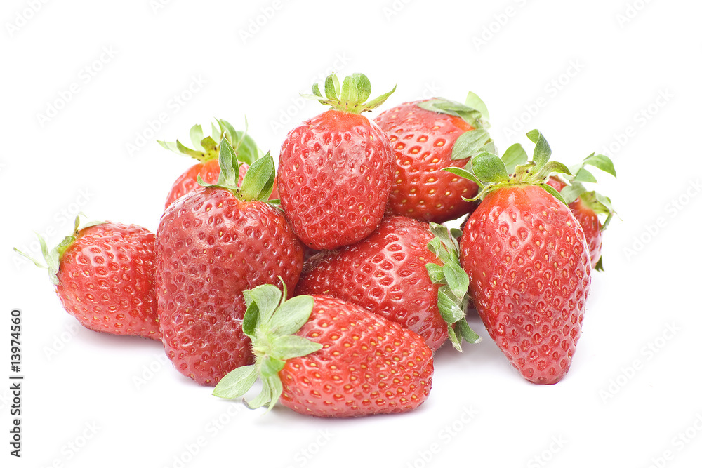 strawberries isolated on white strawberries isolated on white
