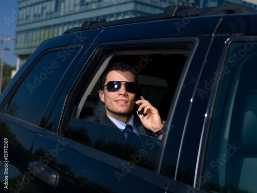 Portrait of business man outside the building