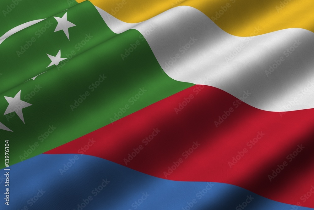 Obraz premium Comorian Flag
