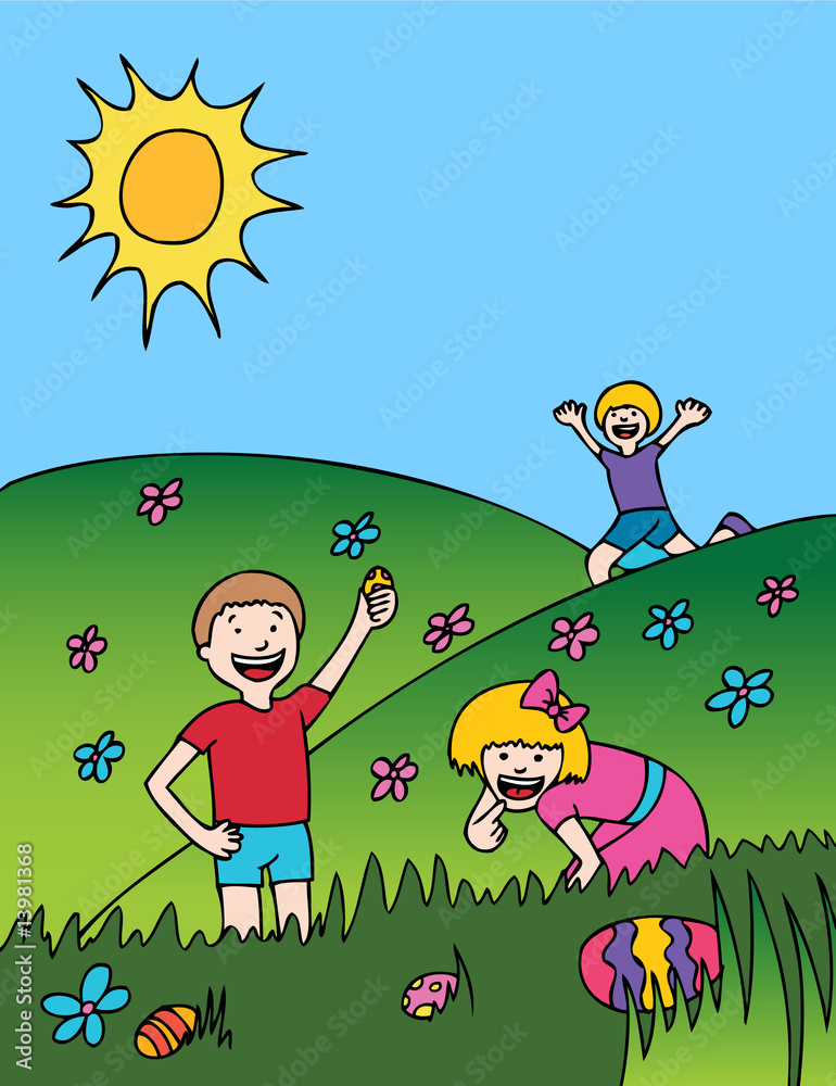 Obraz premium Easter Egg Hunt