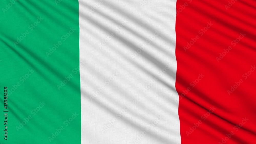 Italian flag, with real structure of a fabric Italian flag, with real structure of a fabric