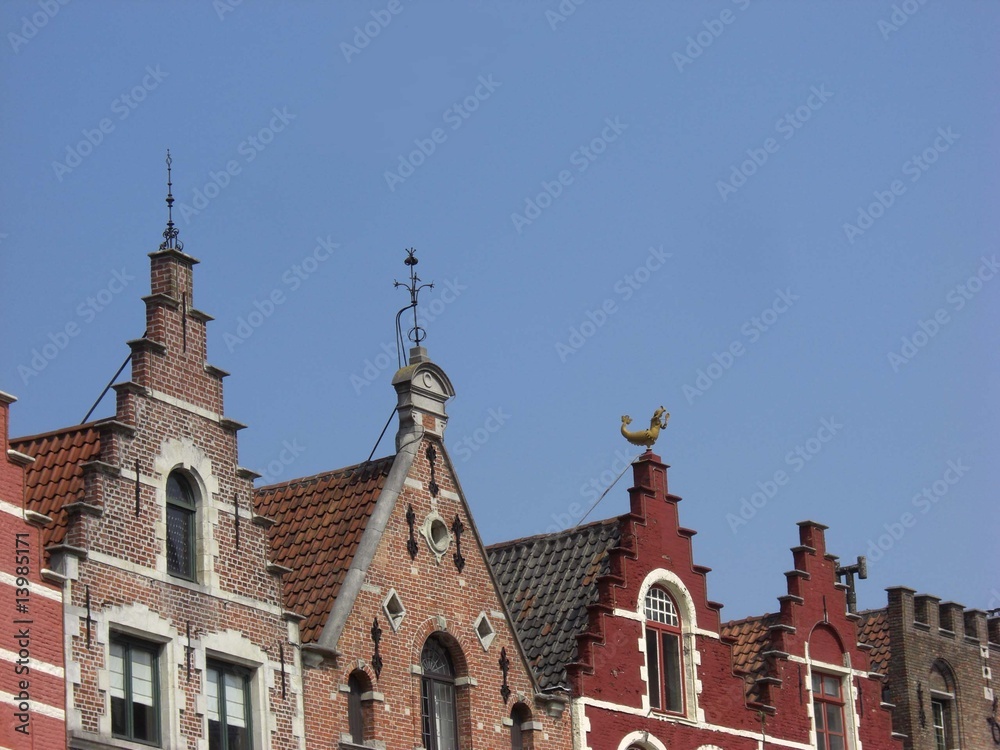 Fototapeta premium Maisons Bruges