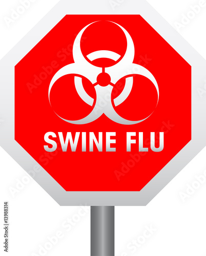 Swine Flu Stopschild