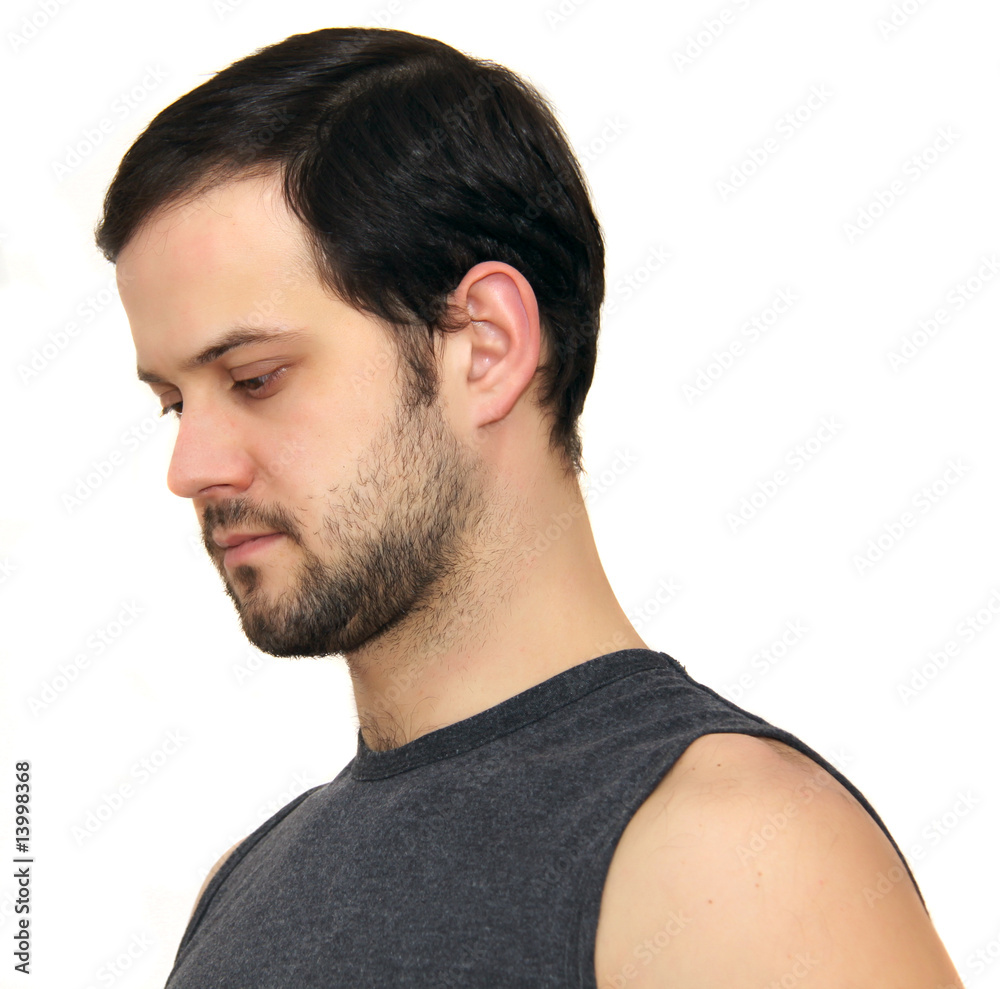 Obraz premium guy with black hair