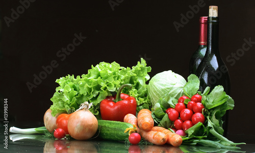 Fototapeta Naklejka Na Ścianę i Meble -  Fresh Vegetables, Fruits and other foodstuffs.