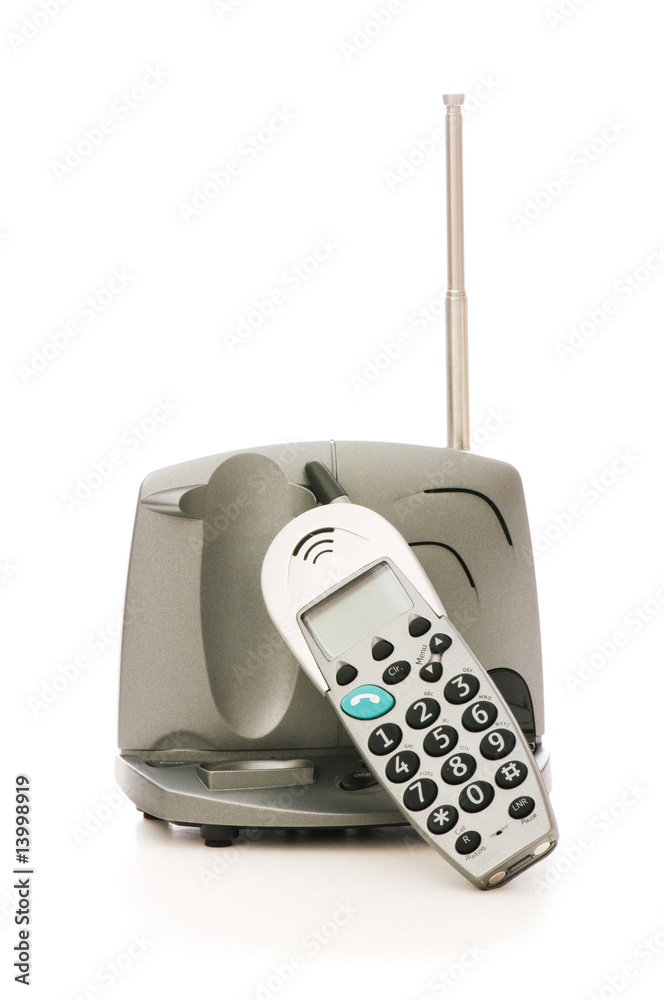 Office phone isolated on the white background Office phone isolated on the white background