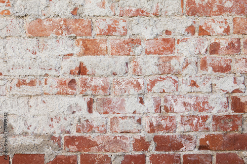 Worn brickwall as a pattern