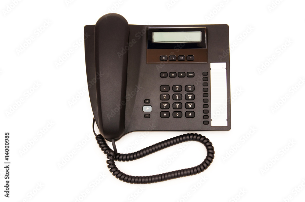 Office phone isolated on the white background Office phone isolated on the white background