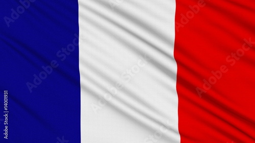 French flag, with real structure of a fabric