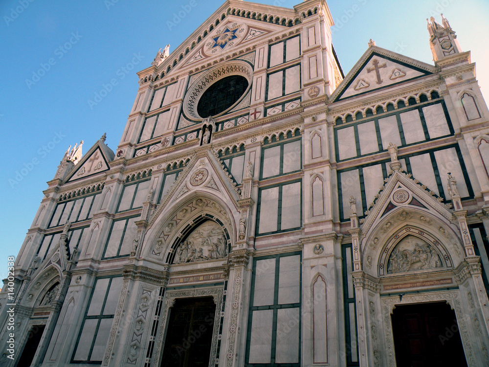 Naklejka premium Florencja kościół św. Krzyża