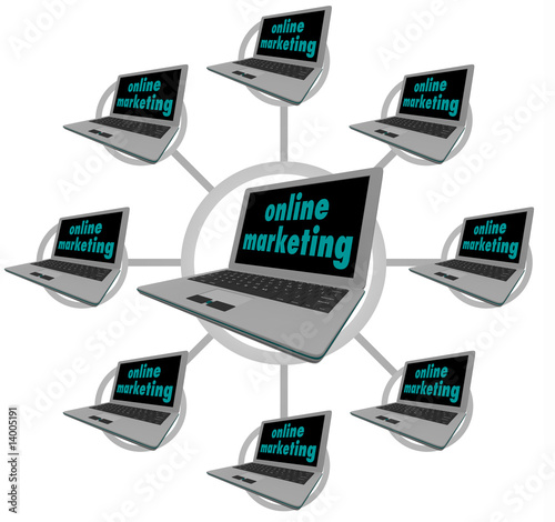 Online Marketing - Connected Computers
