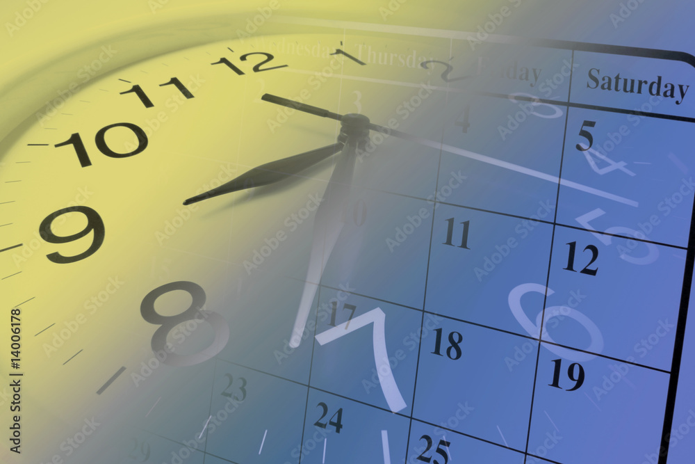 Fotografi Clock and Calendar