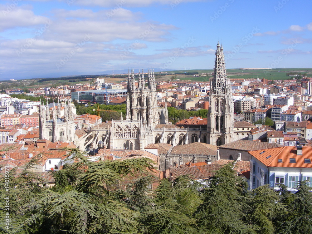 Vista de la catedral de Burgos