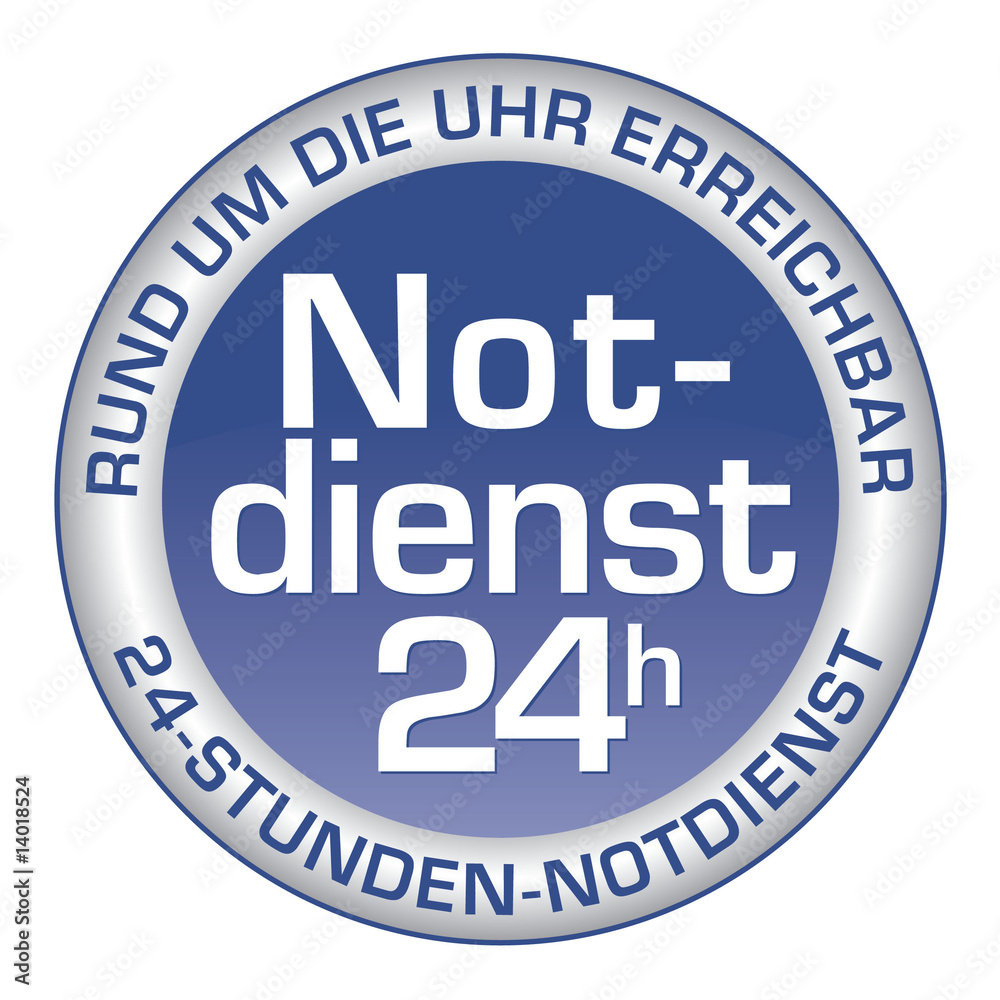 24-Stunden-Notdienst - Rund um die Uhr erreichbar