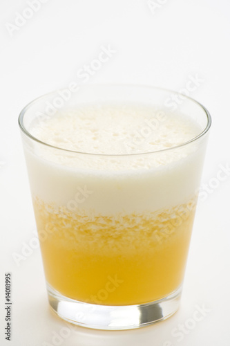 refreshing pineapple and orange milkshake