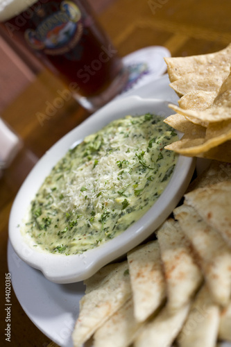 Artichoke Dip with Tortilla Chips