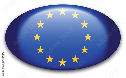 Button Europäische Union Fahne oval