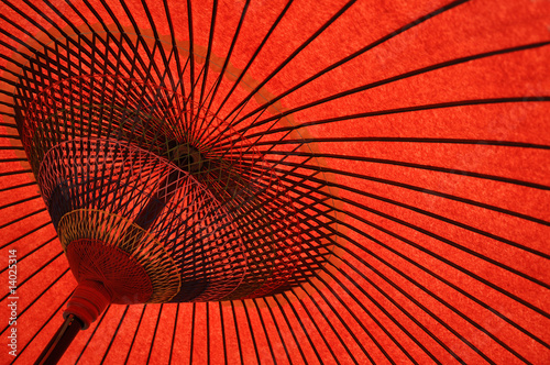 Japanese red umbrella