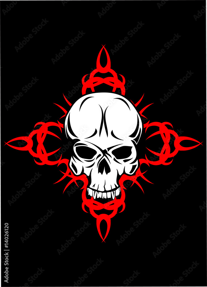 Skull with pattern Skull with pattern
