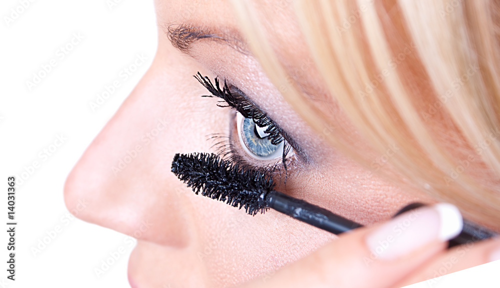 makeup woman face eyelash  treatment