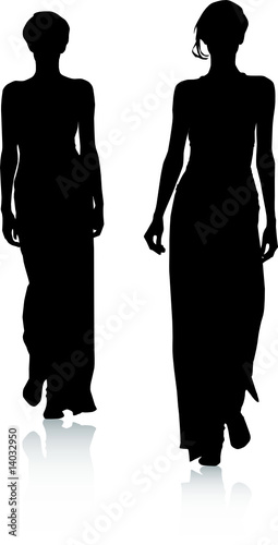 silhouette fashion girls