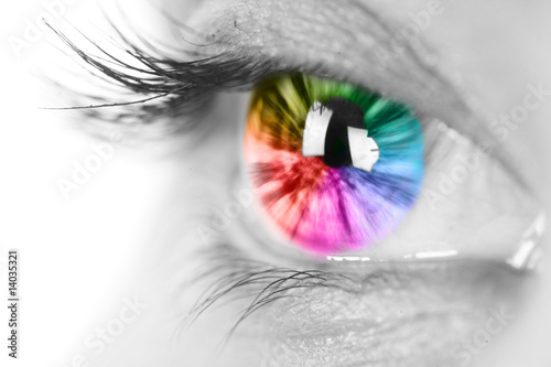Colorful eye photo