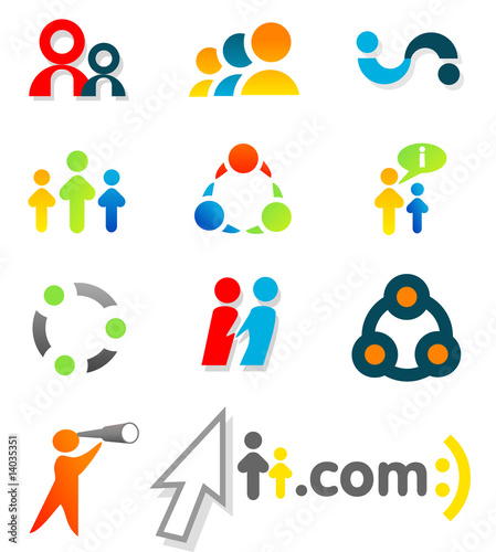 Wallpaper Mural Colorful design elements 4. Editable vector. Torontodigital.ca