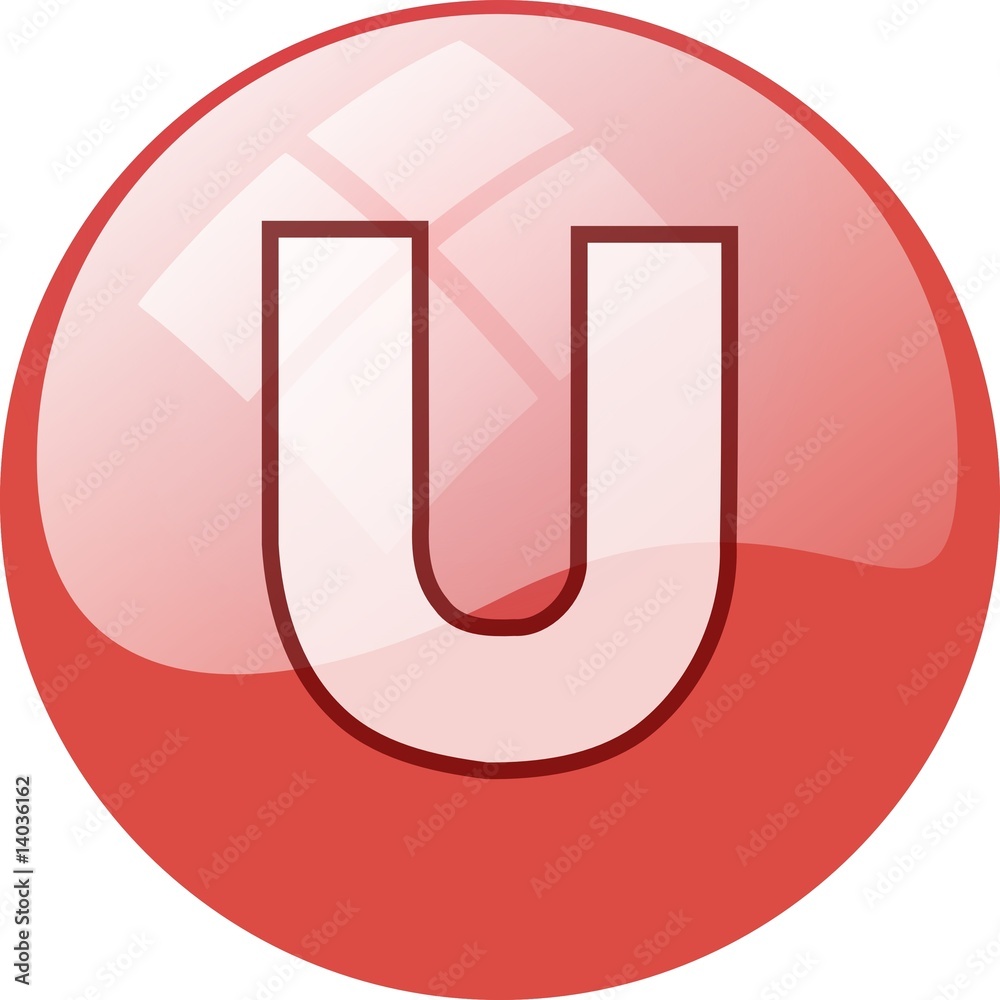 red U window button red U window button