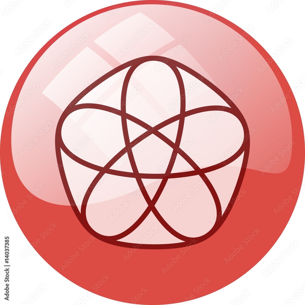 red abstract form button red abstract form button