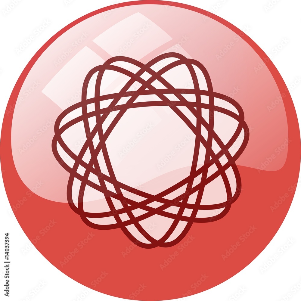 red atom button red atom button