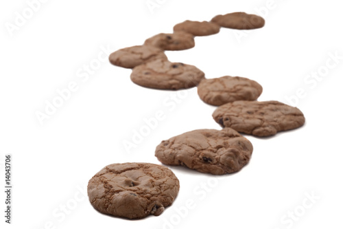 Winding road of cookies