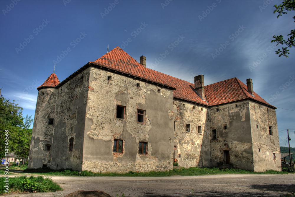 Shernborn castle in Chenadievo, Ukraine