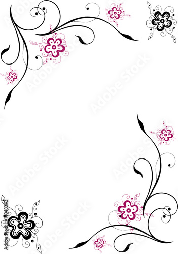 Filigraner Blumen Rahmen