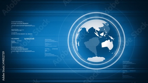 HD Digital world with Globe