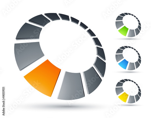 Business logo design color collection