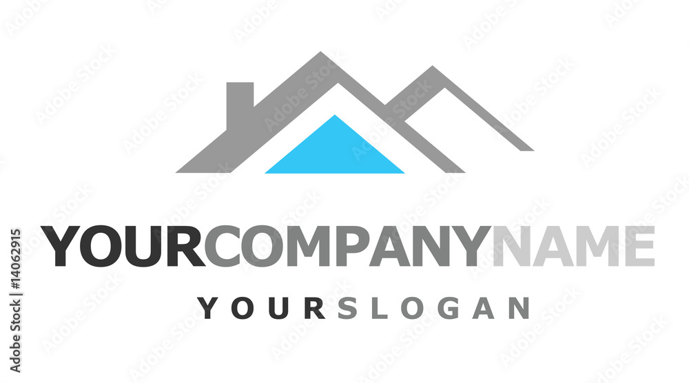 logo with house logo with house