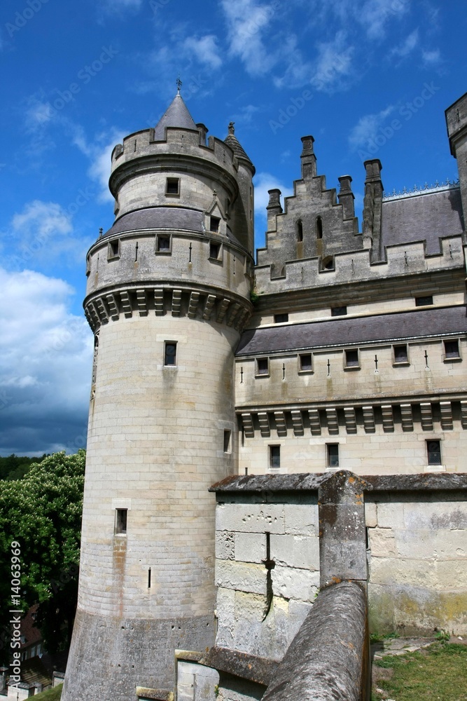 Defense tower, Pierrefonds Castle, Picardy, France