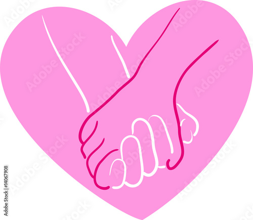 holding hands